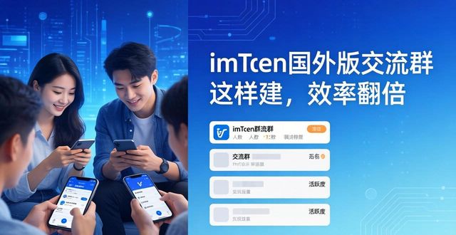 imToken国外版交流群这样建，效率翻倍